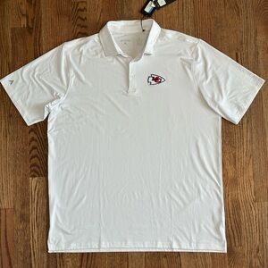 New with tags Antigua White Men's Polo Shirt Kansas City chiefs XL